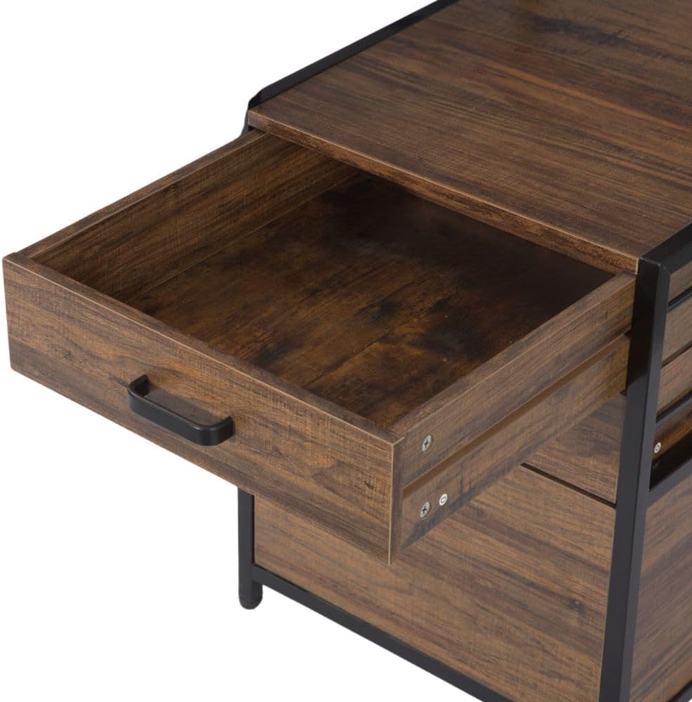 63 Inch Computer Desk with Drawers & Monitor Stand F8994