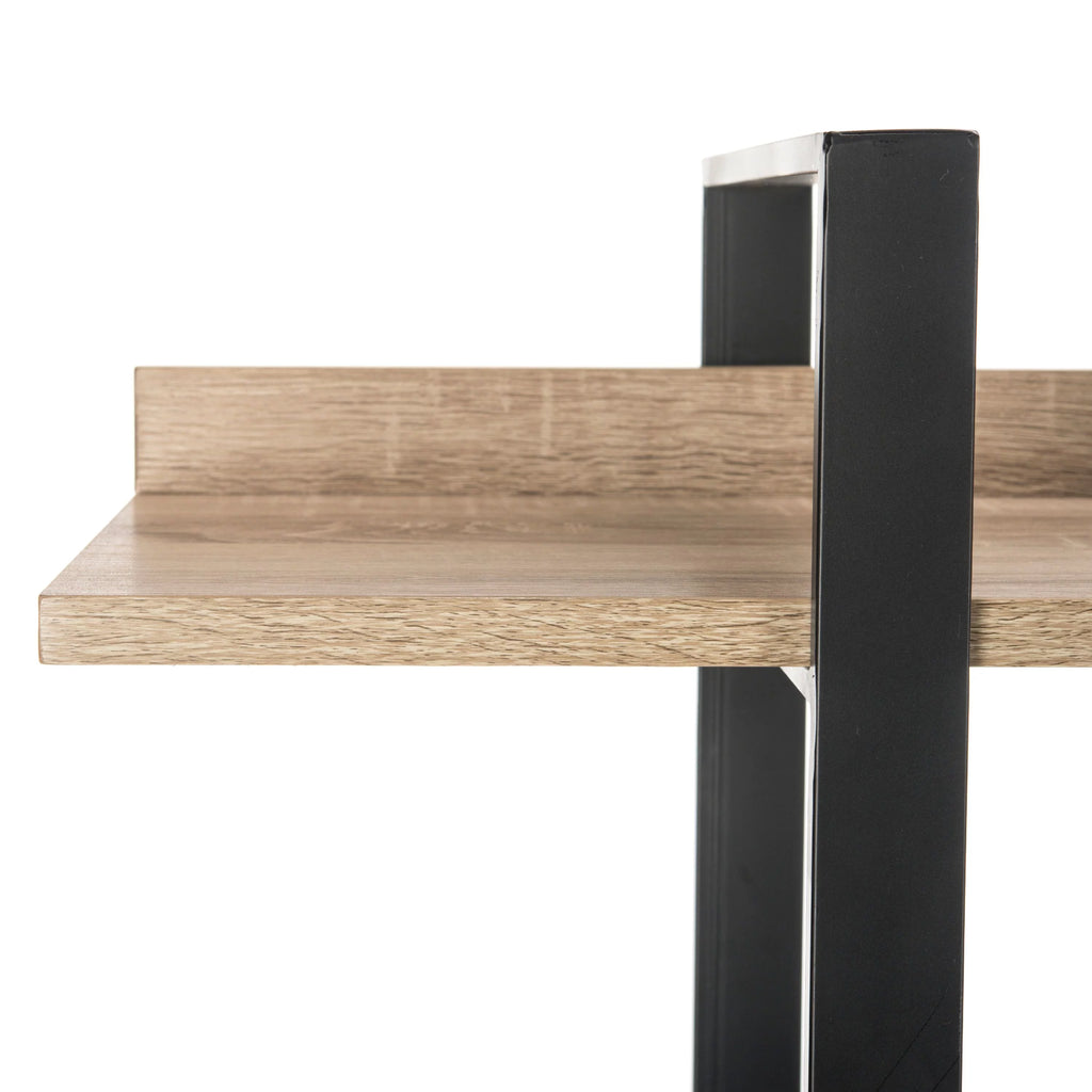 Oak Black 4 Tier Etagere X593332