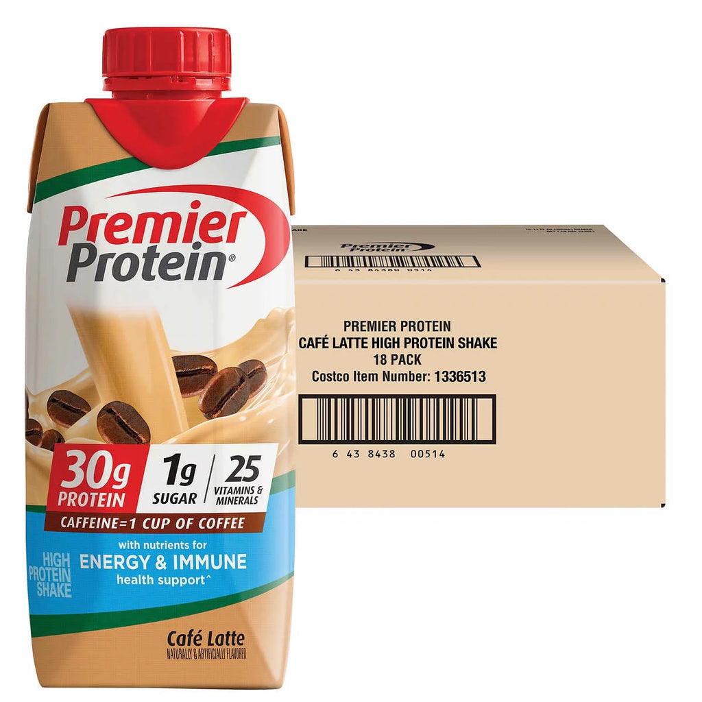 18-pack 11 fl oz Cafe Latte Protein Shakes O866