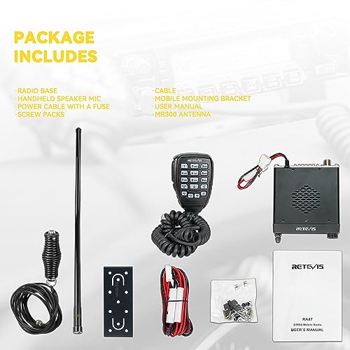 GMRS Base Repeater, GMRS Radios, GMRS Two Way Radio 2 Pack, GMRS Base Antenna, GMRS Antenna Q693136