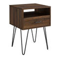 Dark Walnut Single Drawer Side Table K864