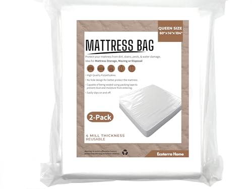 Queen Mattress Bags 61'' x104''x 15'' Waterproof Mattress Cover 1pack I110460