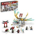 Zane’s Ice Dragon Creature 2in1 Dragon Toy to Action Figure Model Building Kit Construction Set with 5 Minifigures U3455