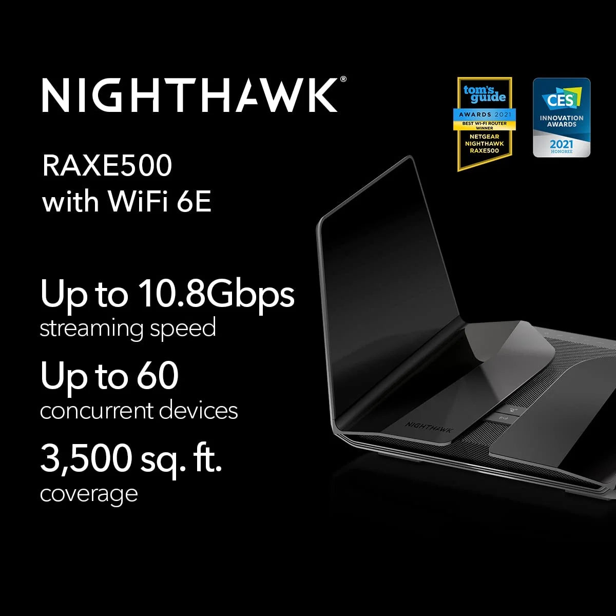 12-Stream WiFi 6E Router AXE11000 Tri-Band Wireless Speed P3261