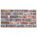 3D Wall Panels Brick Effect, Set of 10, Covers 53 sq ft R155