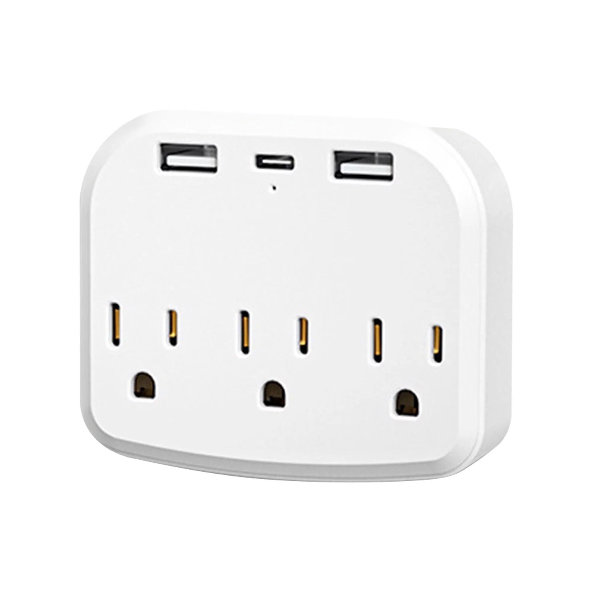 International Power Plug with 3 US Outlets and 2 USB Z58062