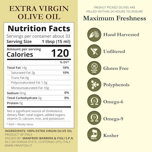 Extra Virgin Olive Oil, Unfiltered, Cold Extracted (101.4 Fl Oz) C9618
