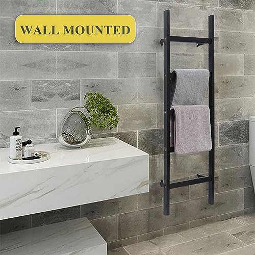 Black Wooden Blanket Ladder Y75007