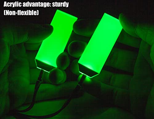 Acrylic LED Light Helmet RGB Red D997193