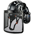 Vented Safety Helmet with Visor and Ear Muffs I251180