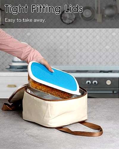 3 QT Rectangle Glass Baking Dish with Lid W312