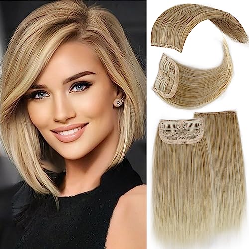 Dark Brown 4 Pcs Hair Toppers with Clips I2123