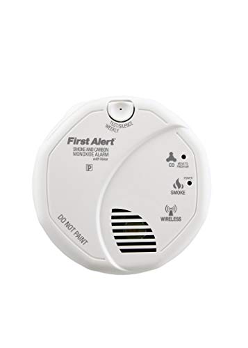 Battery Powered Photoelectric Smoke and Carbon Monoxide Combo Alarm with Voice F961849