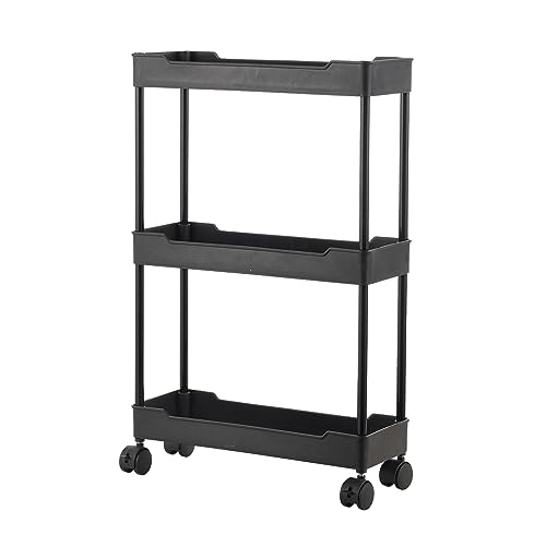 3 Tier Slim Rolling Storage Cart with Wheels O672133