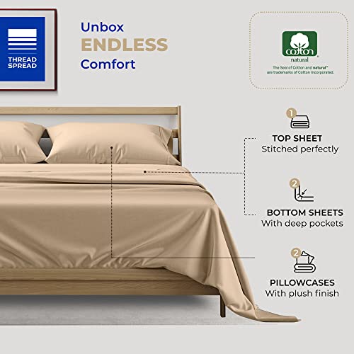 100% Cotton Queen Size 4 Piece Sheet Set in Navy Blue Q9256