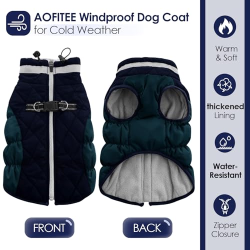 Red Dog Puffer Jacket with Harness M22065