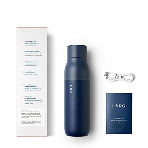 Self-Cleaning Insulated Stainless Steel Water Bottle with UV Water Sanitizer U5983