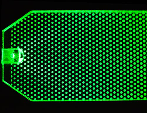 Acrylic LED Light Helmet RGB Red D997193