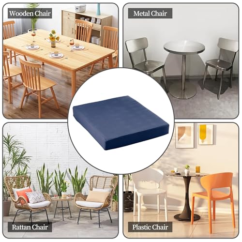 Outdoor Chair Cushions Set of 4, Waterproof Memory Foam Grey Z810304