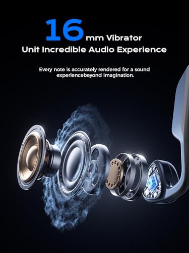 Bone Conduction Bluetooth 5.3 Headphones with Mic, IPX7 Waterproof F99133