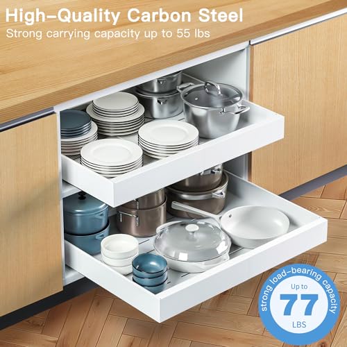 2 Pack Expandable Sliding Pull Out Cabinet Organizer Y4028
