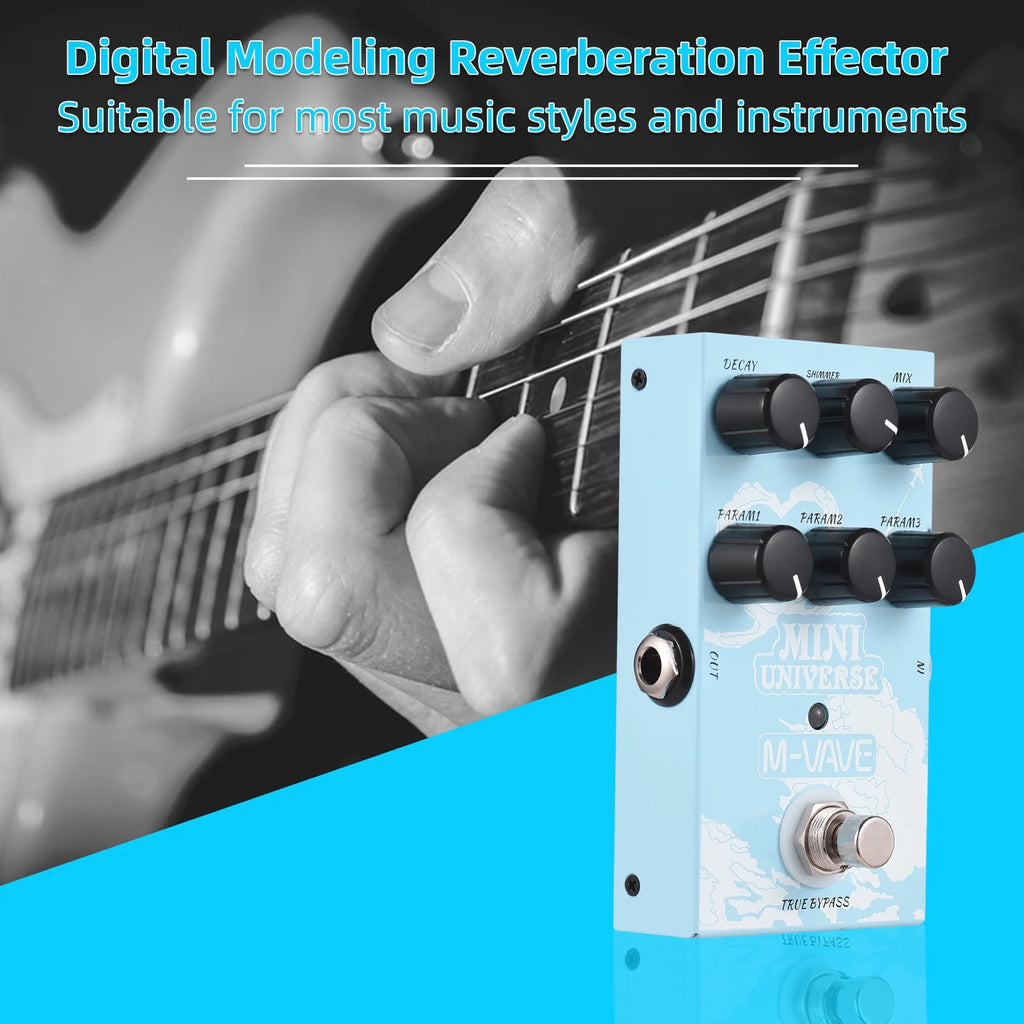 MINI UNIVERSE 9 Mode Reverb Guitar Effect Pedal V4814