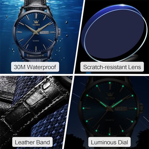 Brown Black Leather Strap Analog Quartz Dress Watch C22113
