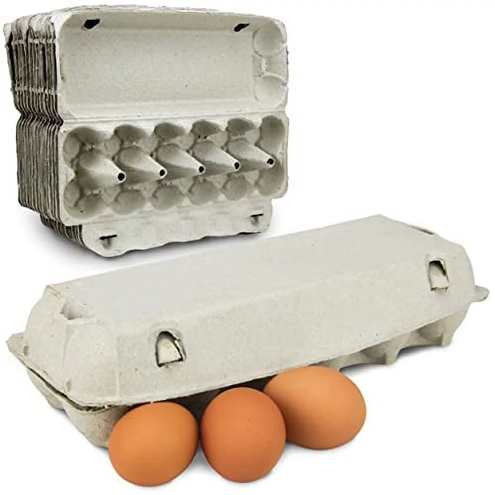 [18 Pack] Printed Pulp Egg Cartons Y132895