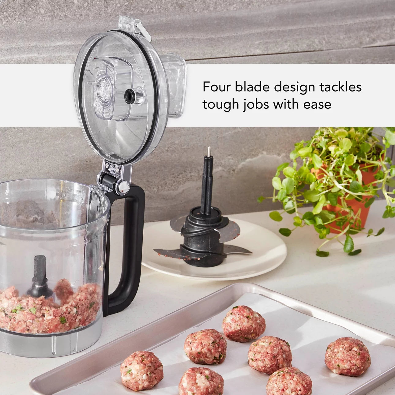 Black Matte 9 Cup Food Processor Z150479