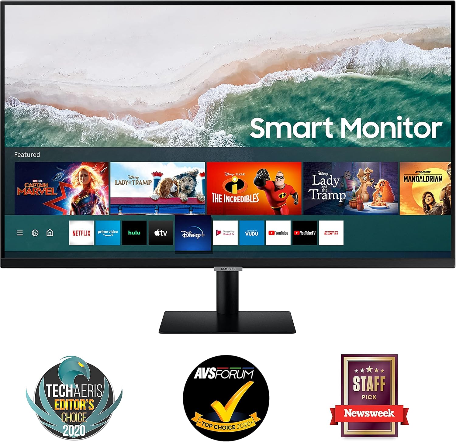 32-inch 4K UHD Smart Monitor, Black R83245