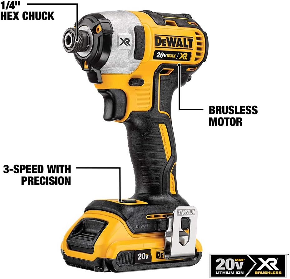 20V MAX XR Cordless Hammer Drill & Impact Driver Combo Kit with Battery and Charger S4695