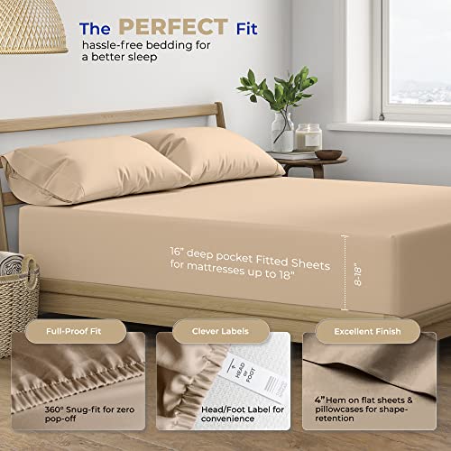 100% Cotton Queen Size 4 Piece Sheet Set in Navy Blue Q9256