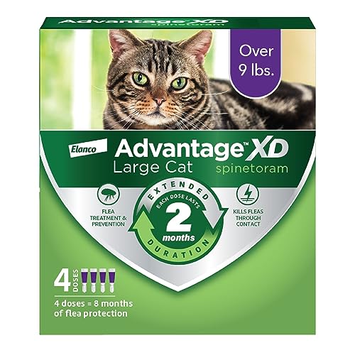 Large Cat Flea Prevention Treatment, 4 Topical Doses A2795