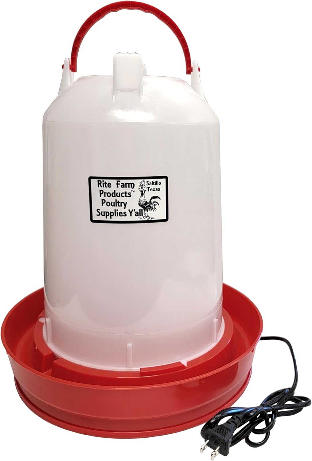 3.7 Gallon Heated Poultry Chicken Waterer with LED E311