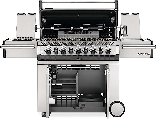 Stainless Steel Propane Gas Grill with Side and Rear Burners K69917