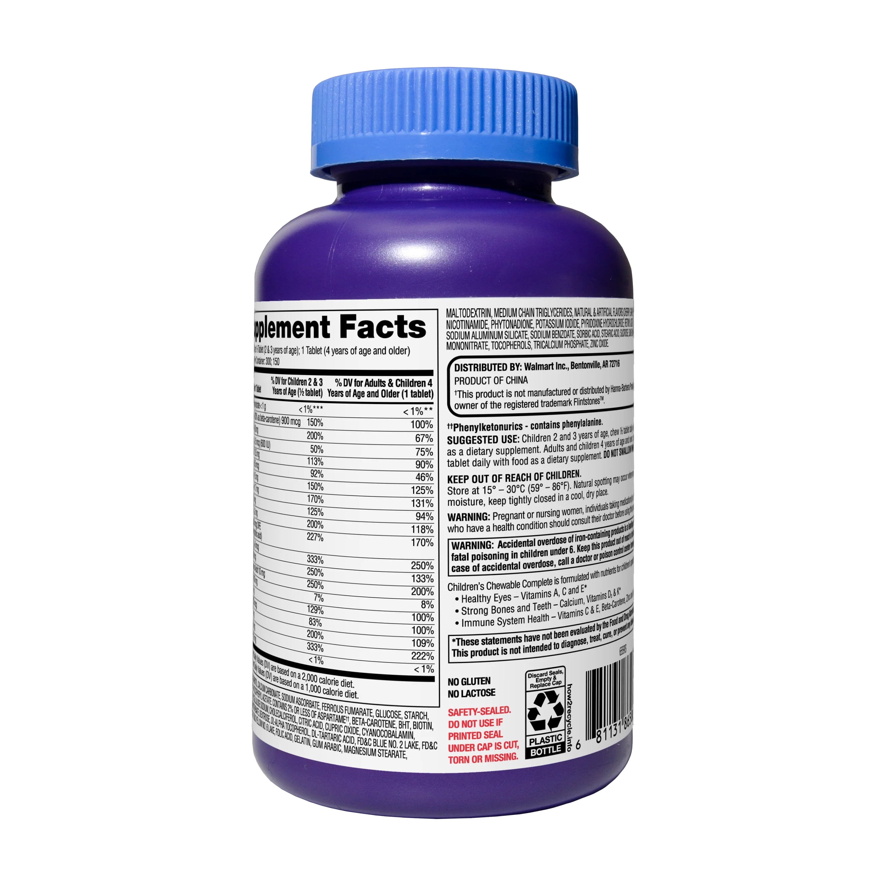150 Count Children's Chewable Multivitamin Tablets T317224