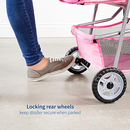 Black 3 Wheel Foldable Pet Stroller L1143