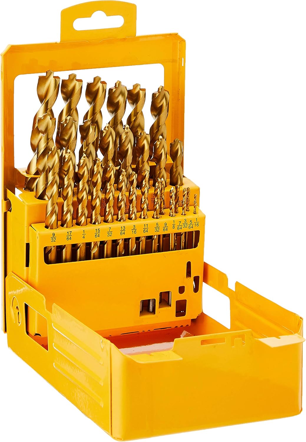 29-Piece Titanium Nitride Coated Drill Bit Set K81644