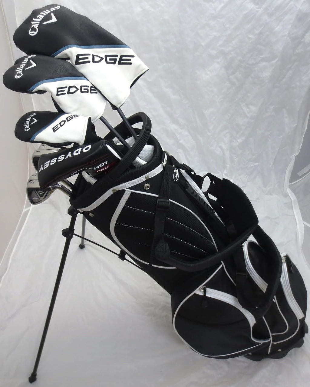 Mens Golf Clubs Set Driver 3 Wood Hybrid Irons Putter Bag Right Handed Regular Flex X20958