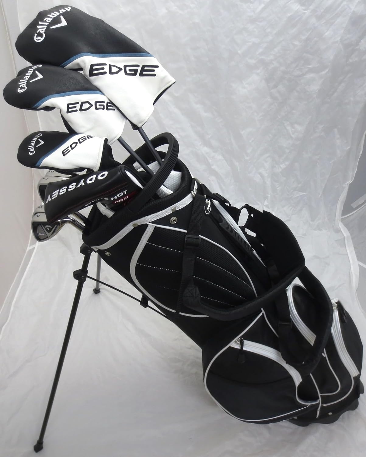 Mens Golf Clubs Set Driver 3 Wood Hybrid Irons Putter Bag Right Handed Regular Flex X20958