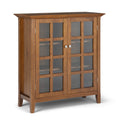 Solid Wood Medium Storage Cabinet in Light Golden Brown C4124