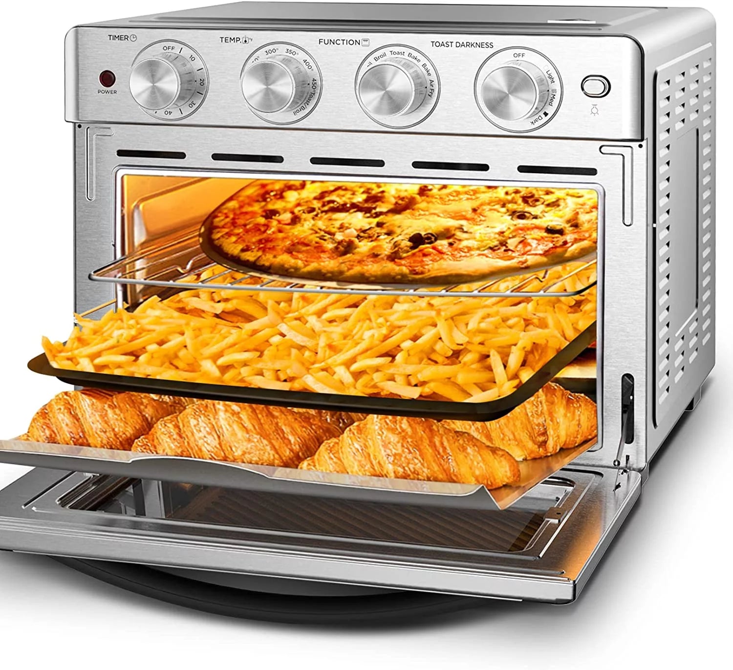 Silver 26 Quart Air Fryer Convection Oven O113