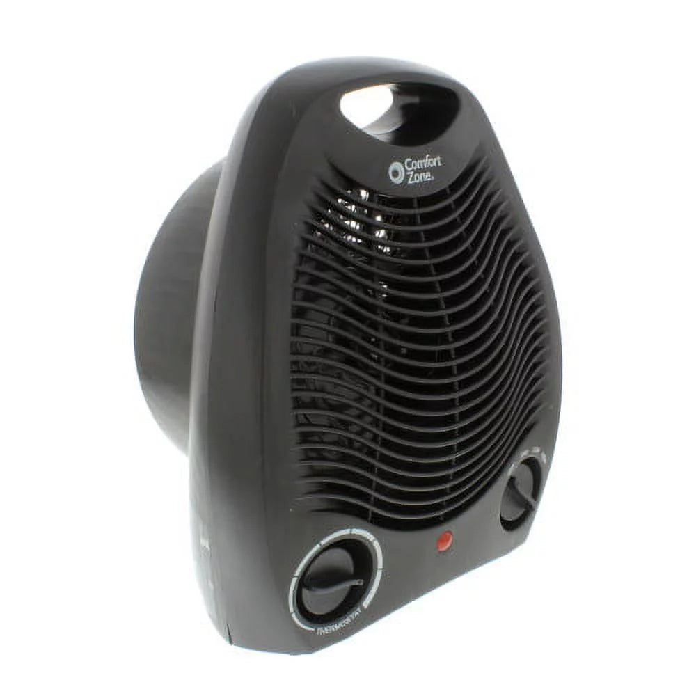 Black Fan-Forced Electric Portable Space Heater G9734