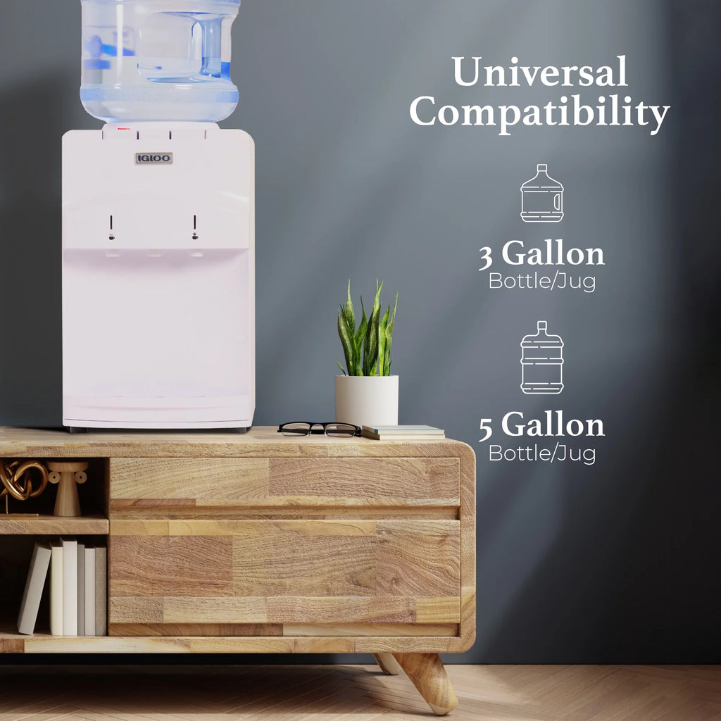 White Countertop Hot and Cold Water Dispenser B519
