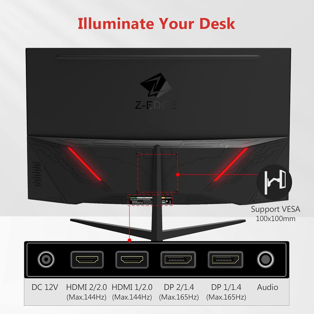 24-inch and 32-inch 2 Pack Curved Gaming Monitor Bundle F571312