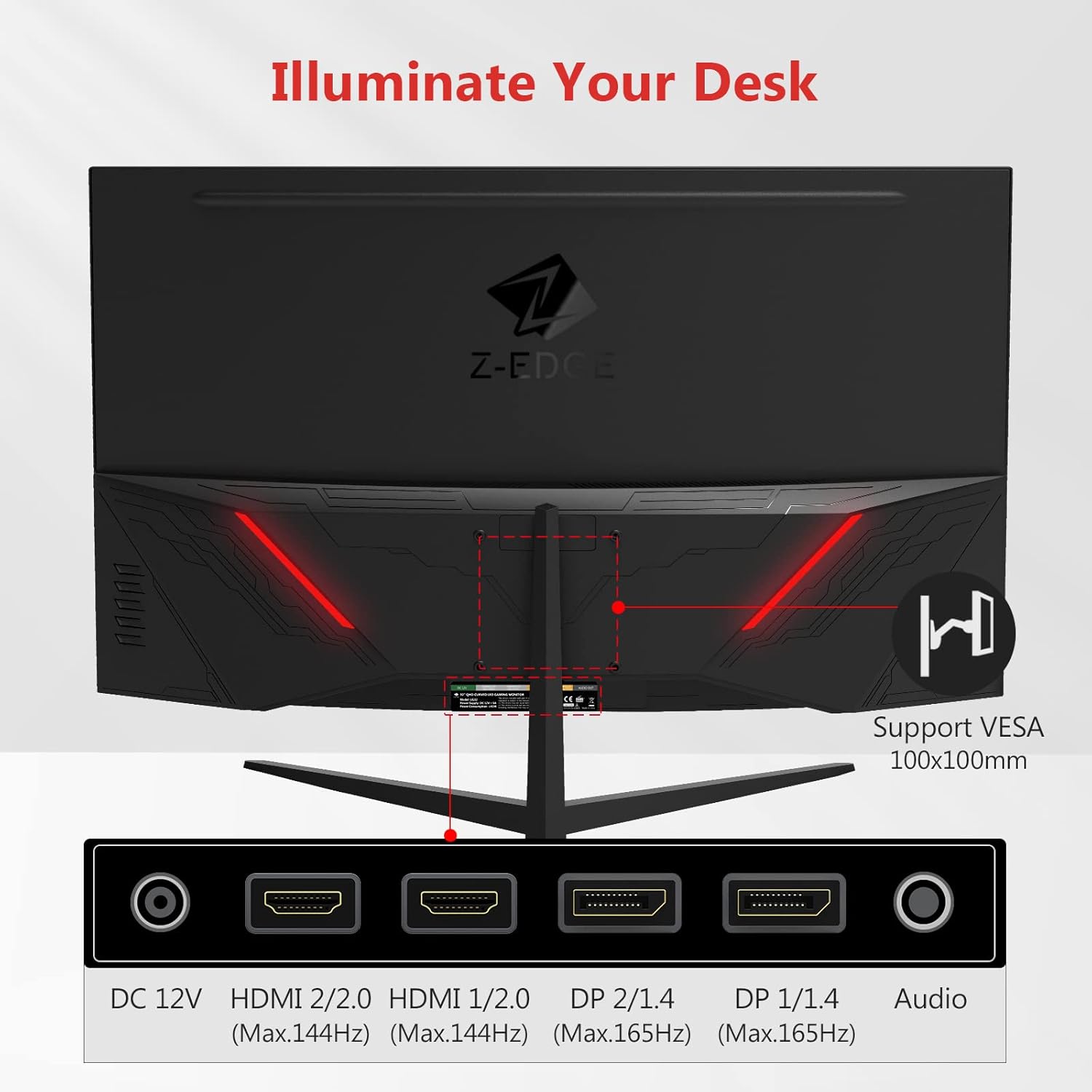 24-inch and 32-inch 2 Pack Curved Gaming Monitor Bundle F571312