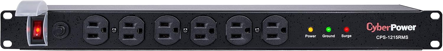 10 Outlets 15ft Power Cord 1U Rackmount PDU Pack of 2 Q641