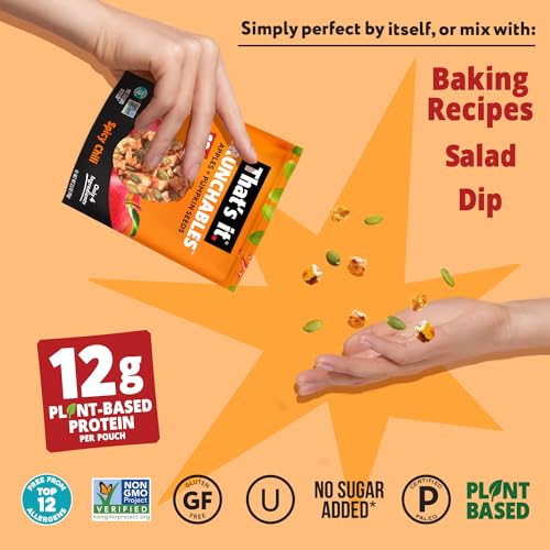 Apple + Spicy Chili Plant Based Protein Crunchy Snack Mix, 4 Packs x 2.5 oz V764