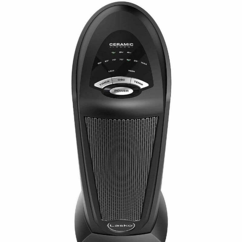Black Ceramic Tower Space Heater A895