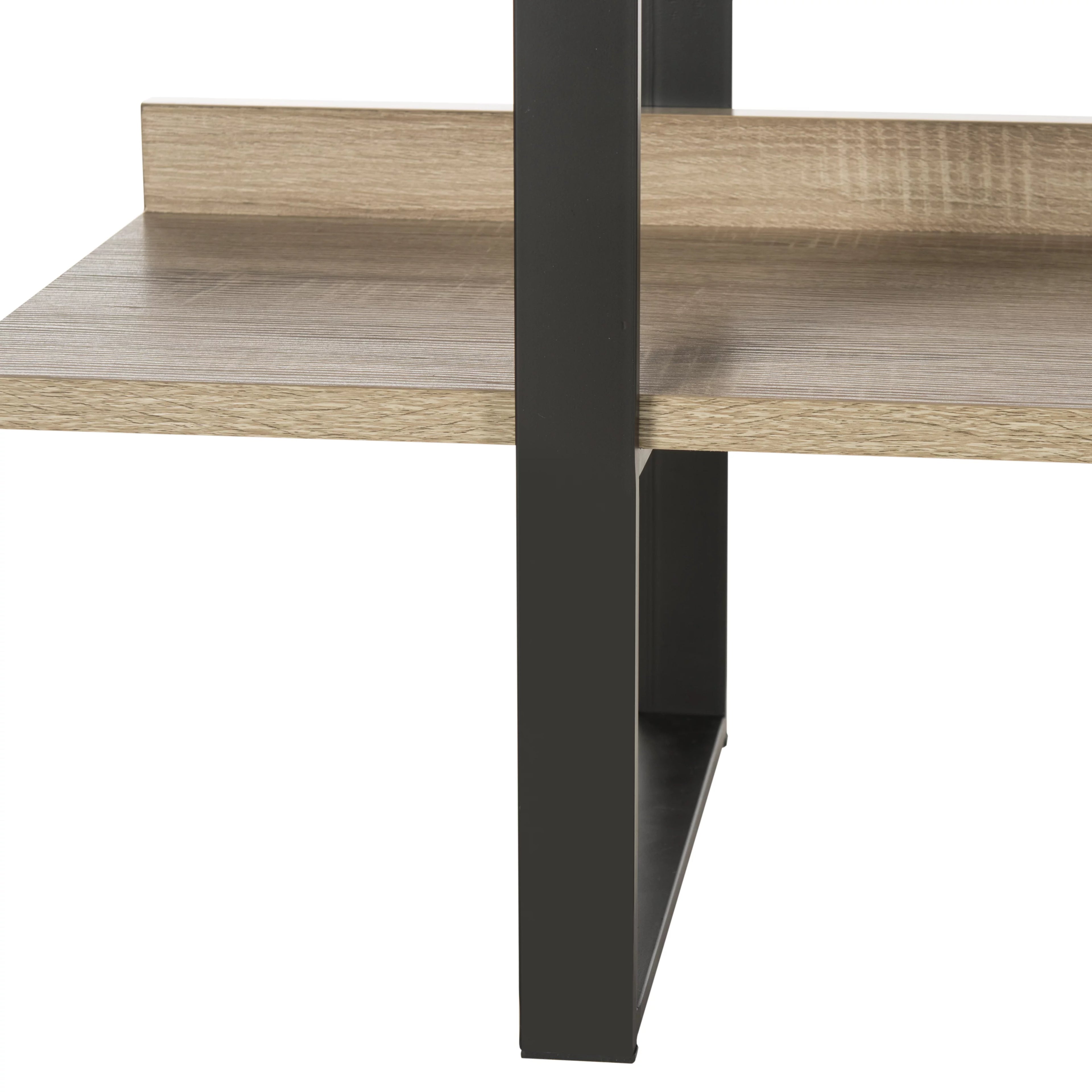Oak Black 4 Tier Etagere X593332